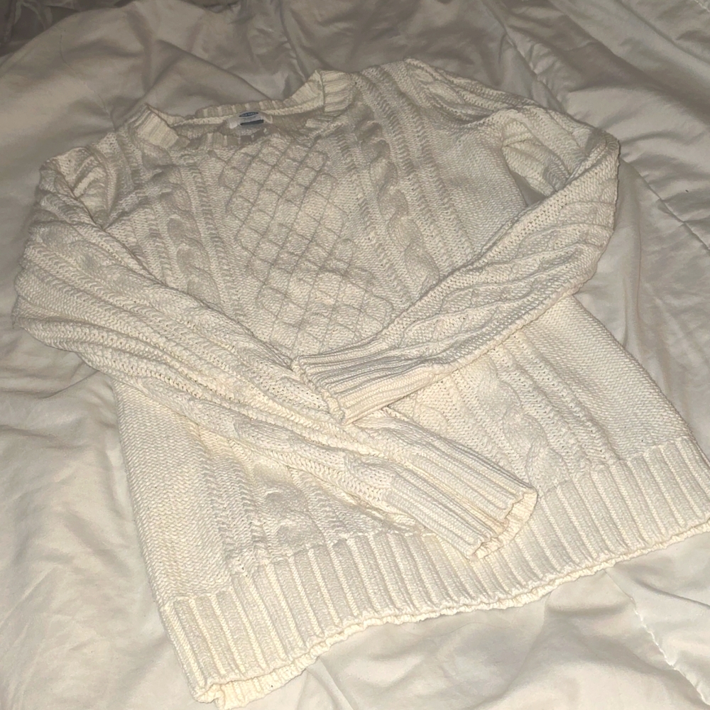 White Knitted Sweater